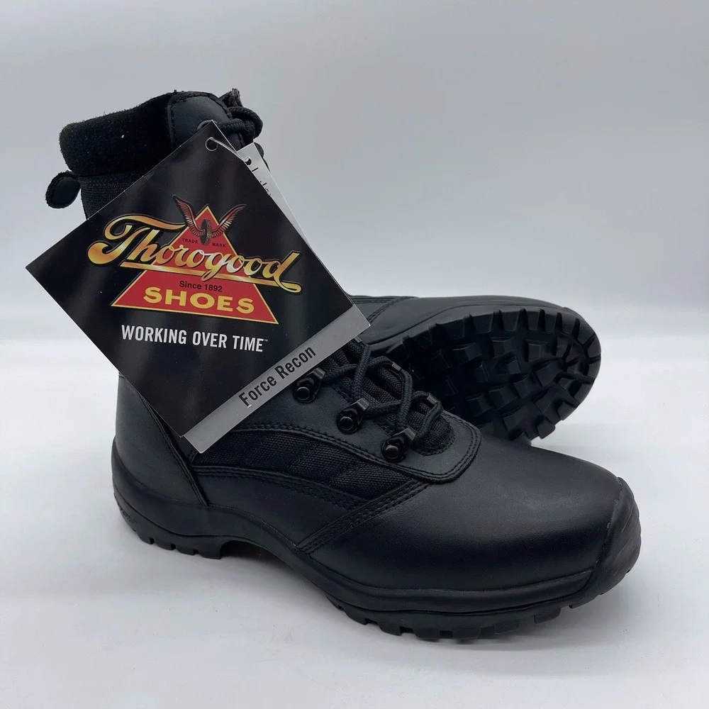 Thorogood 834-6092 Men's Size 8.5 W Black Leather 8